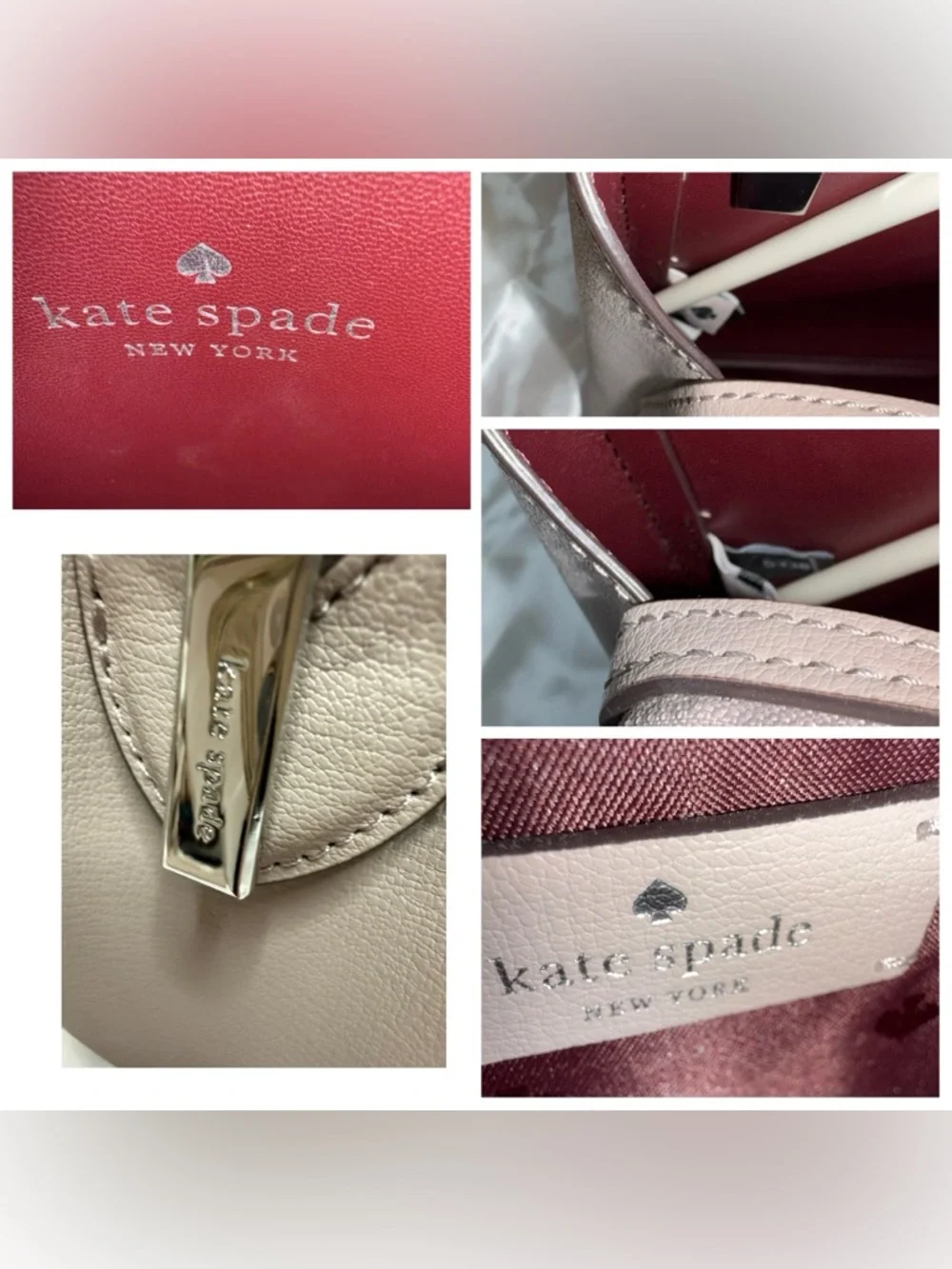 Kate Spade New York Pebbled Leather Top Handle Satchel Structured Bag